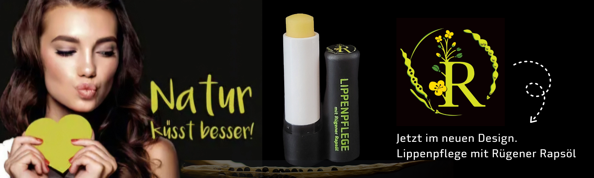 Jetzt im neuen Design: Lippenpflege mit Rügener Rapsöl